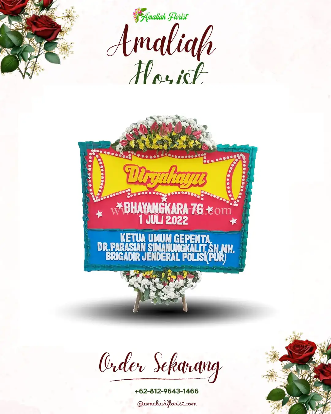 Papan Bunga HUT Ulang Tahun Pamanuk